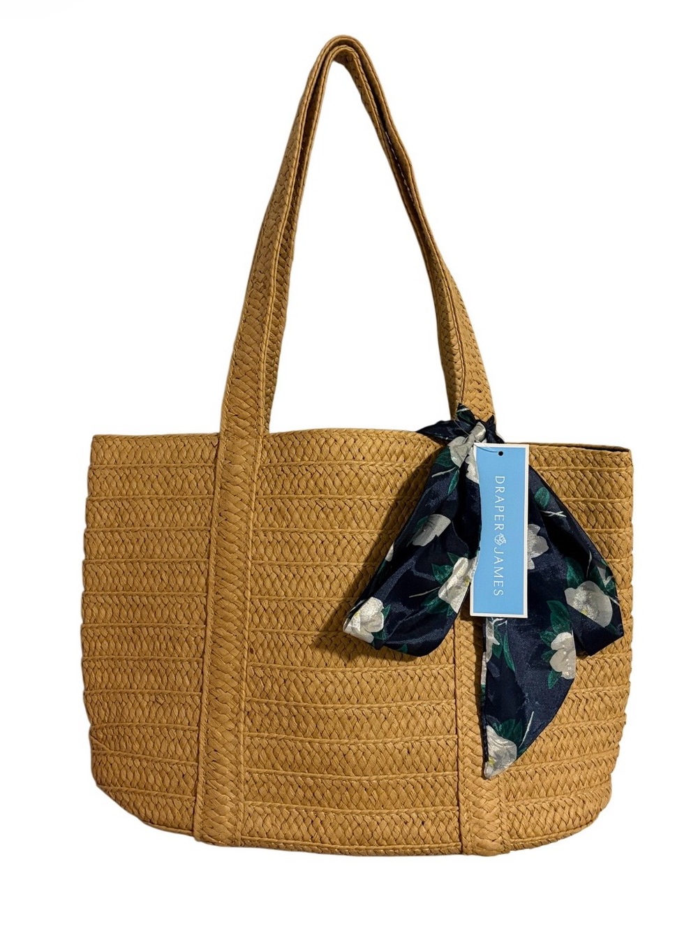 Draper James Everyday Straw Tote Bag NWT